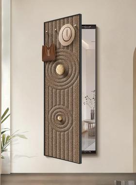 衣柜开门式折叠形身穿衣镜隐藏式试衣镜隐66785形全玄镜拉推镜关