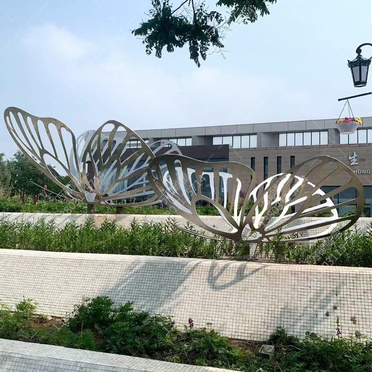 大型不锈钢蝴蝶景观雕塑制作