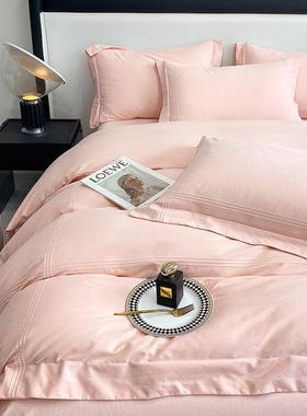 秋冬季加厚1被6上0支纯棉磨全毛四件套双面棉套床87455单笠保暖床