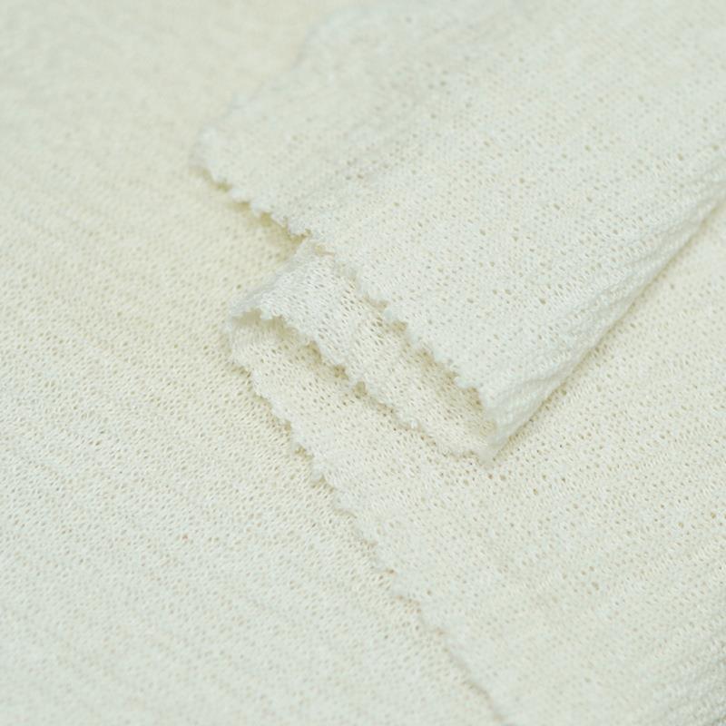 衫RQL清新针织女秋季慵小围懒显瘦宽松氛感开衫苎麻锦纶布料