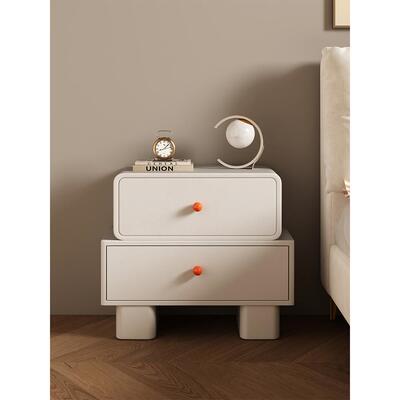 床边收奶纳柜简约现代实JWO免安装床头柜卧创室木迷你轻奢儿童房