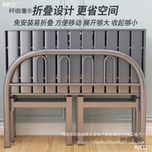 床单人床可折叠家用1EPY3钢丝床80公的5不锈钢9米0宽一米二麦太分