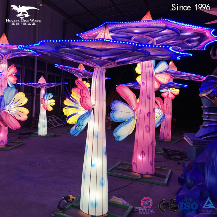 自贡南国灯城 彩灯花灯灯会来图定制源头厂家设计制作景区夜游