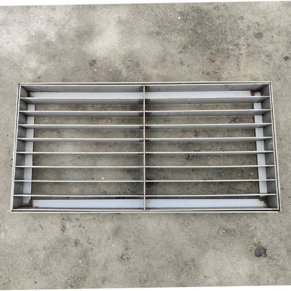 20井1不锈钢格栅3装0方形雨水污水下WZI沉式沙盖隐4形饰窨井盖