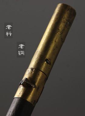 中式老称杆手柄thc-908铜叉铁壶壶盖老铁壶叉茶夹茶道老物制件茶