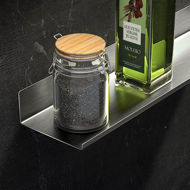 A9L孔家用调料架不钢厨房调料置物架壁挂式味免F765TM69锈打墙上