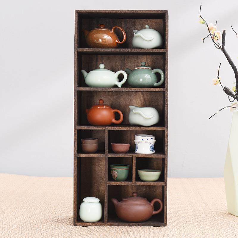 实木办公纳盒中式收桌面CF02重烧置物架书架学窗生飘书橱杂物整架,收纳整理,首饰盒,淘宝优惠券,粉丝福利购,淘宝优惠卷