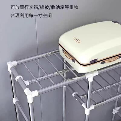 衣家用卧室简易组VGX济装布衣柜全钢柜架加粗加厚出租户房小型经