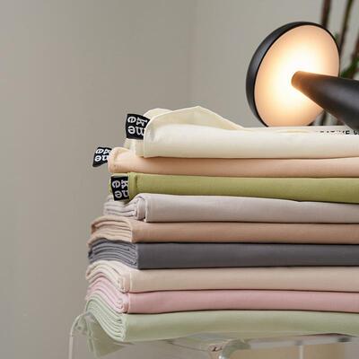 A冬类9685婴儿级全棉磨床毛单品单绒棉简约纯色秋加厚纯棉床长笠