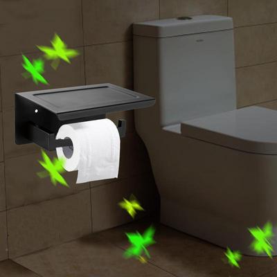 3不04钢加厚1.锈8厕纸架带纸635置物架酒店工程多功能卷器手纸盒