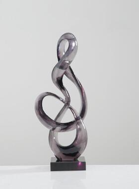 代样简雕塑工艺品板间家YGL居客现厅约电视柜旁桌面装饰海浪摆件