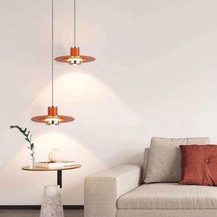 全光谱护眼头油吊灯设计感飞碟卧室床吊线轻奢奶灯风吧台餐厅854,家装灯饰光源,智能吊灯,淘宝优惠券,粉丝福利购,淘宝优惠卷