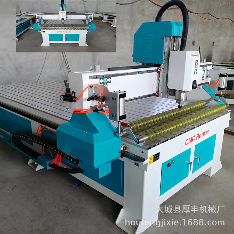 113253机25木工雕刻机PV动C板雕刻530气压轮1pp板异形件下料雕刻