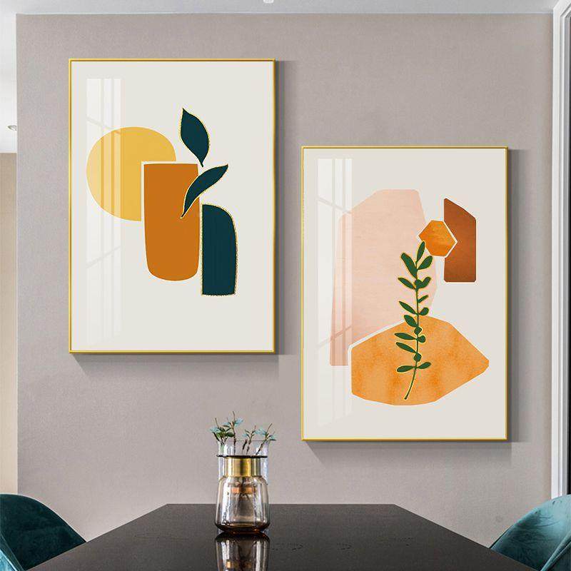 水果代合简约餐厅装MH13桌饰画轻奢创意餐墙面组挂画现橘子简约风