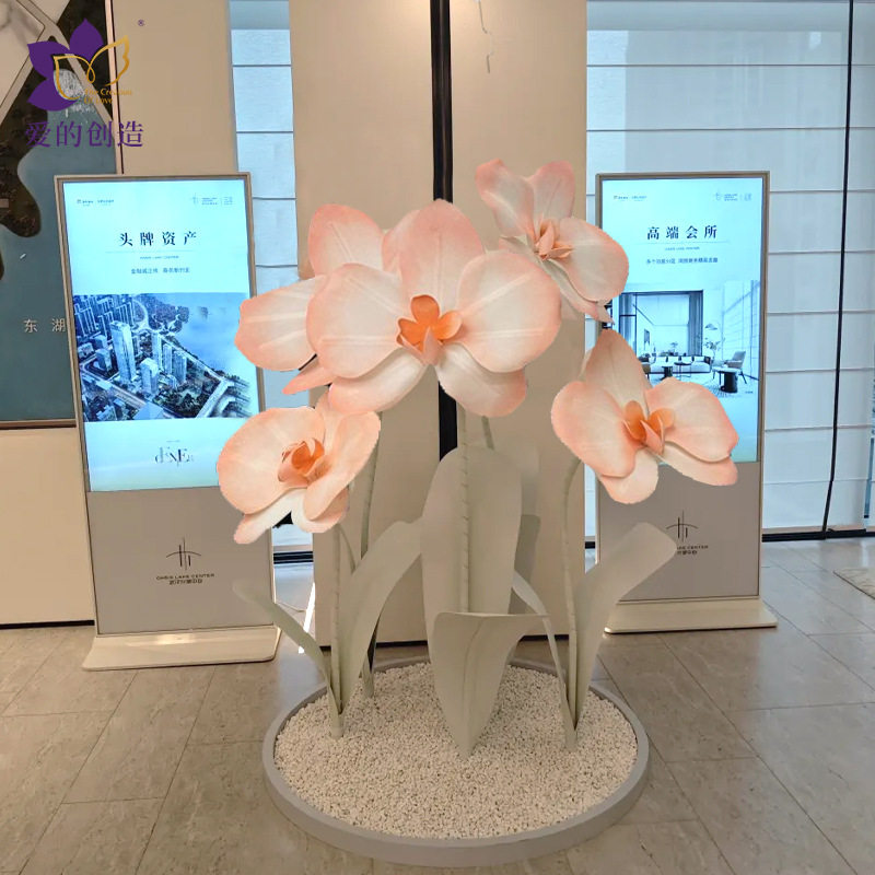室内橱窗打卡巨型防水仿真蝴蝶兰
