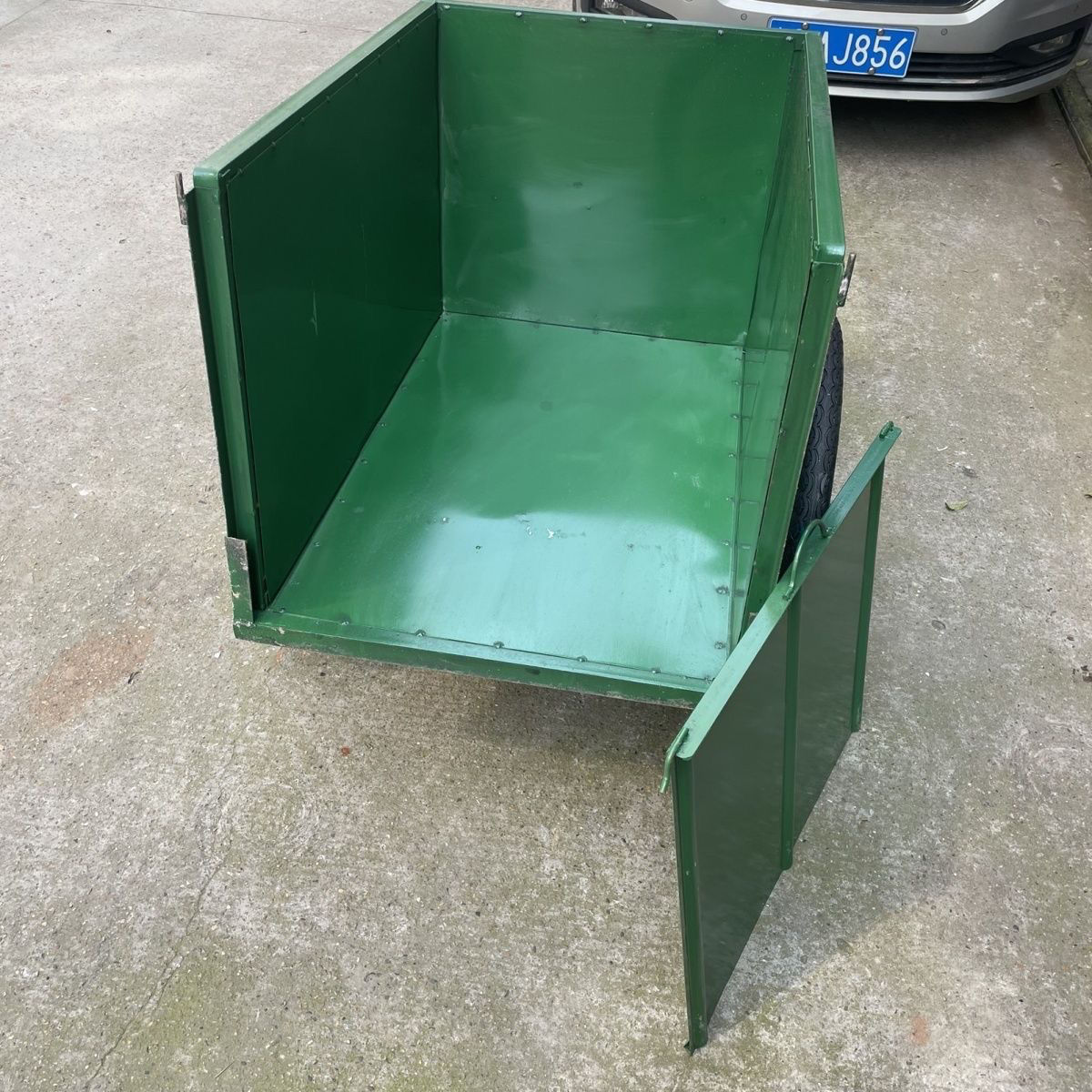 户外保洁手推环卫铁质垃圾车