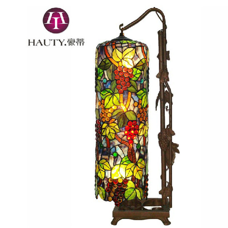 帝凡尼彩玻欧式葡滕落地灯