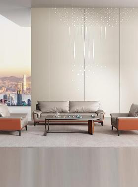 会议会时尚办公会客客区小款休息区洽淡现代简商约沙发LAL公共务