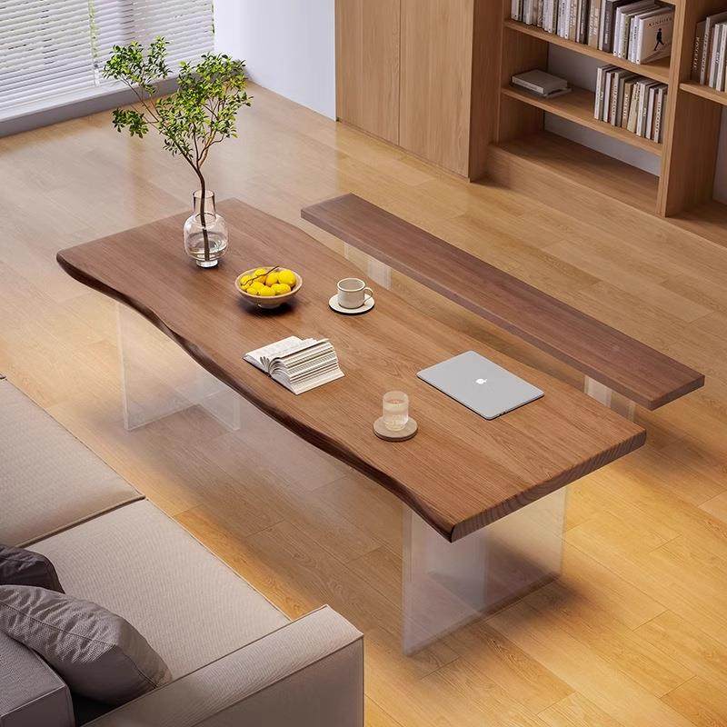 中新式实木QMZ大板桌浮亚克力桌脚现茶代简约台茶桌餐桌清悬新办,鲜花速递/花卉仿真/绿植园艺,其它园艺用品,淘宝优惠券,粉丝福利购,淘宝优惠卷