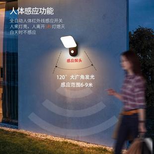超亮壁口人体感应户外水灯阳台庭PL1047院楼梯过道门墙壁灯室外庭