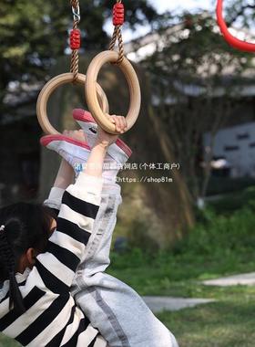 悬吊臂秋质平环攀爬吊XLL绳幼儿园儿童户外体育活动器械手衡玩具
