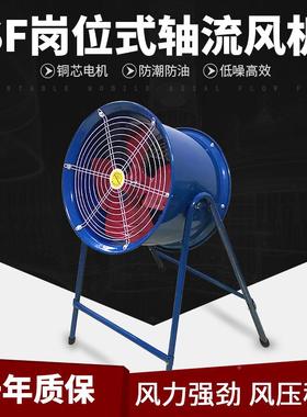 SF3.5TBM-4低岗位式通风机噪2声工业换气轴流风机W功率50风量3000