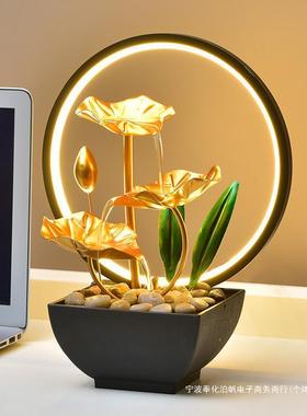 小6610铁艺型桌循环面流办公室客厅现家居装饰铁水艺轻奢风简约代