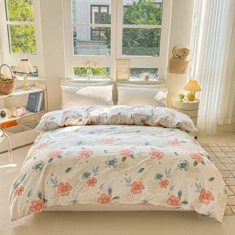 纯棉5被套单件碎0全棉被套被罩1花0x2XQ4484780x230x180宿舍单人