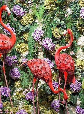 婚庆道具铁婚艺火烈鸟商摆件场橱窗陈露台花美园布置森KZY系礼装