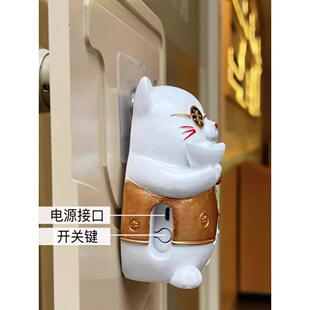 猫迎欢迎光临进门感应器店铺门铃报0256智能器感应超市宾语音警器