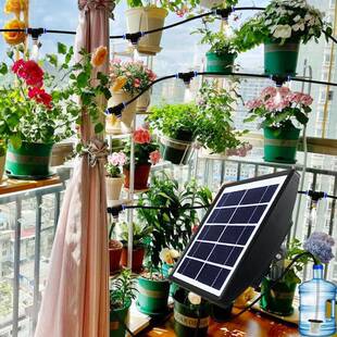 热卖智能浇系统太阳TJR能浇灌花洒水器泡器定米时放水