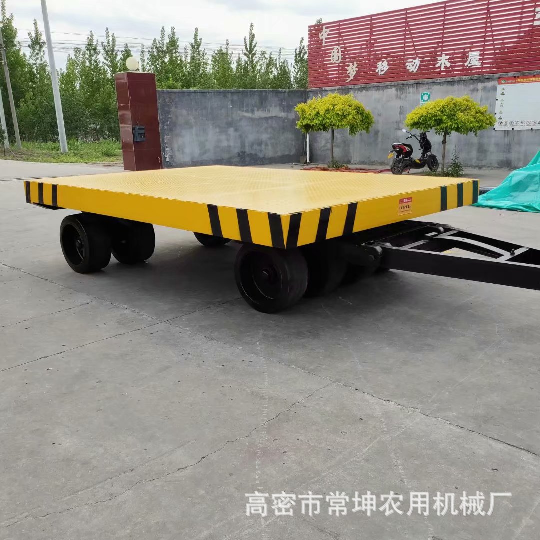 30吨重型牵引杆平板拖车