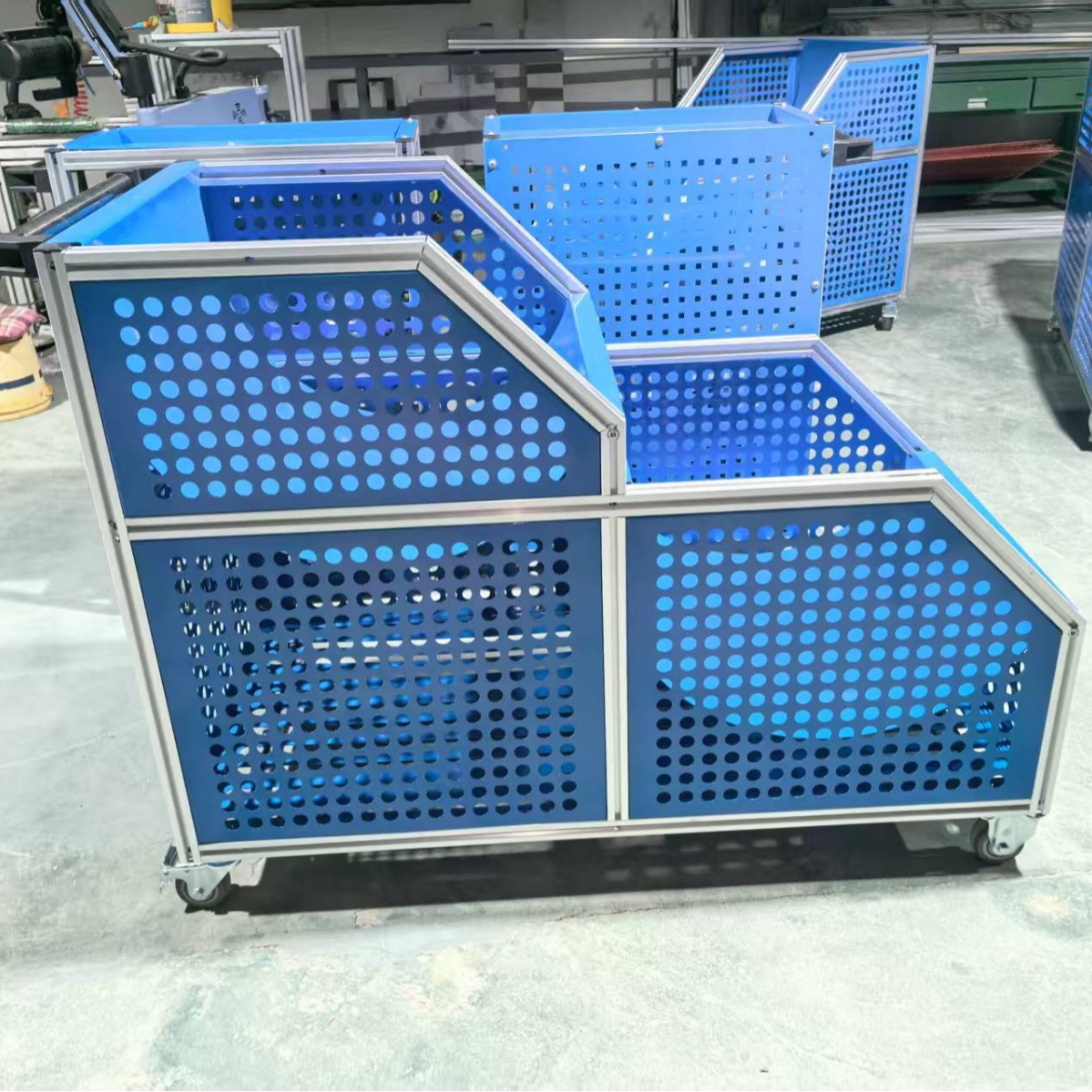 铝合金防静电车间物料工具手推车