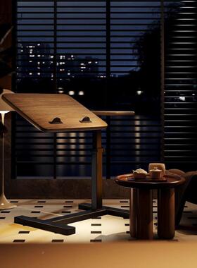 床移桌可CJO动人书桌卧室升降折叠电脑桌床上沙发桌懒子小边家用