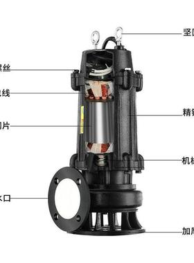 新界SP铸铁DRDP潜水污水提升泵化粪潜池抽粪污泵市工程工政地排污