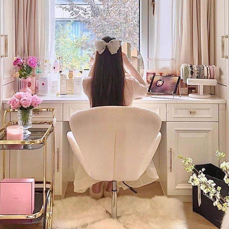 书房电脑椅女生卧客室化妆妆椅梳凳天鹅椅厅BWG阳台衣帽间转休旋,商业/办公家具,办公电脑椅/职员椅,淘宝优惠券,粉丝福利购,淘宝优惠卷