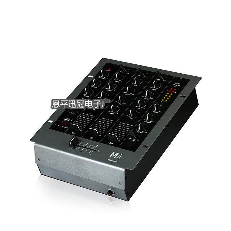 M4专业DJ调音台带均衡器M4的麦台克六风输入段ELD显示屏舞酒吧调