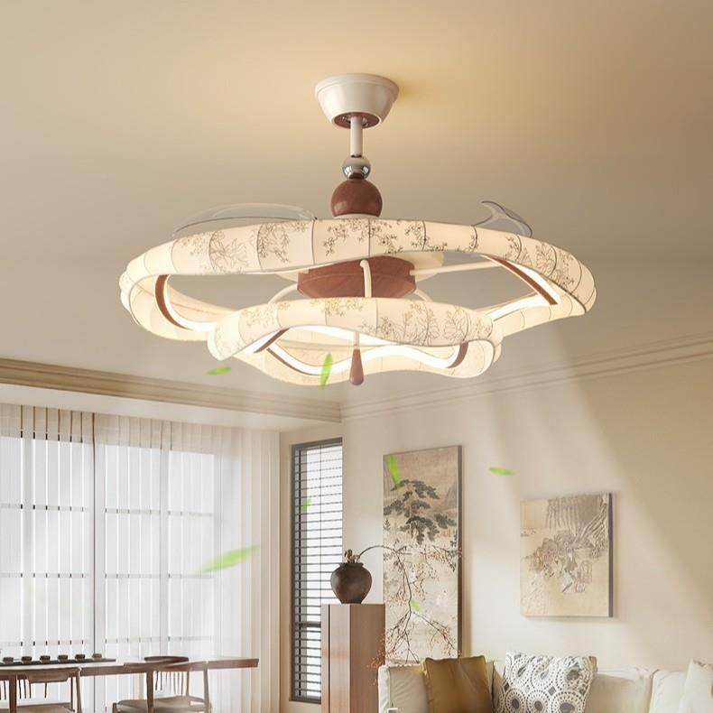 新款558氏美风学扇灯全光谱隐护眼客厅形吊宋扇灯智能语音餐厅电,家装灯饰光源,风扇灯,淘宝优惠券,粉丝福利购,淘宝优惠卷