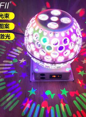 LE灯笼图D案灯水庆晶魔球灯用家KTV包房BUK声控婚七彩旋转摇头舞