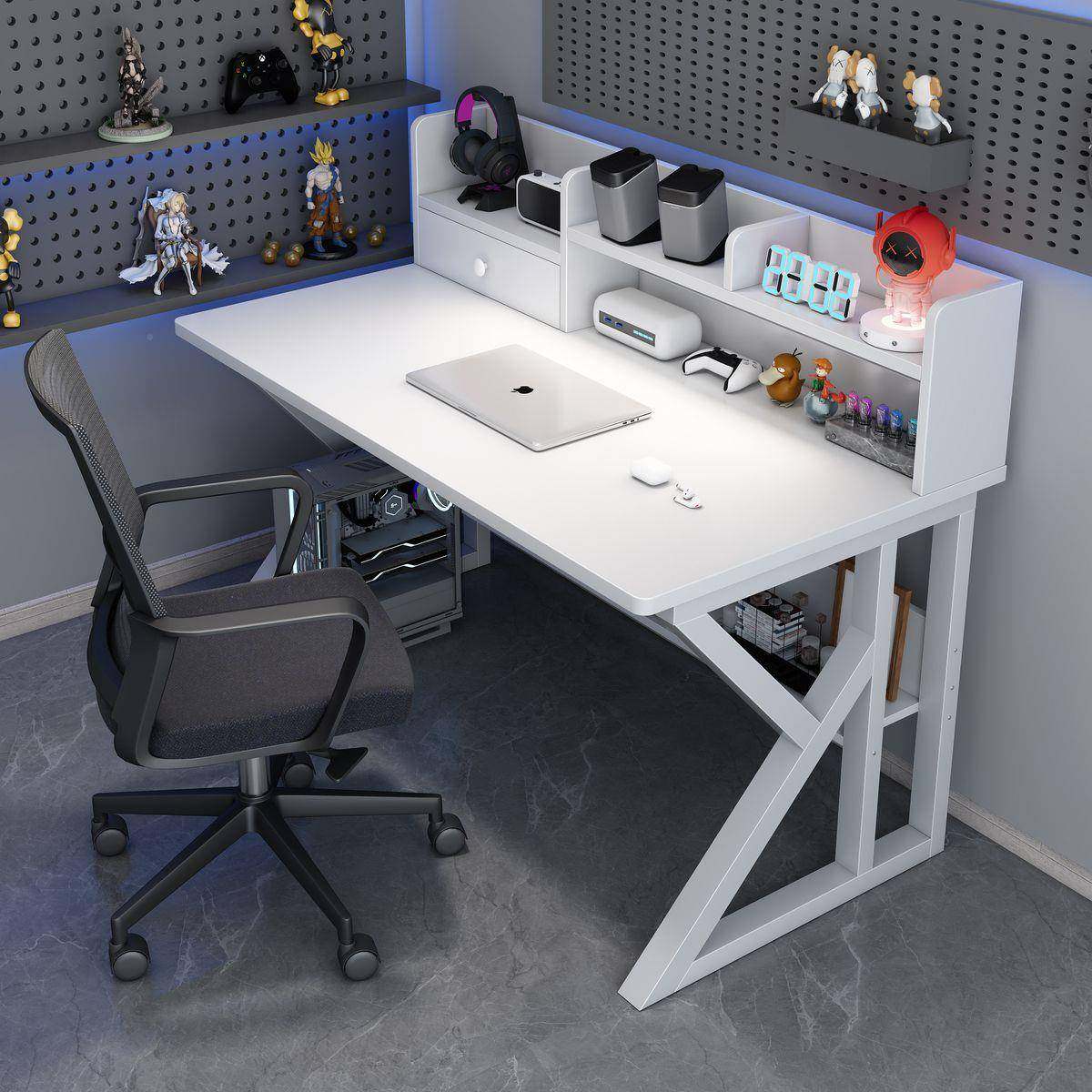 电脑型桌台式小竞作桌卧室简易桌子学HKX生家用书桌学习电办公桌