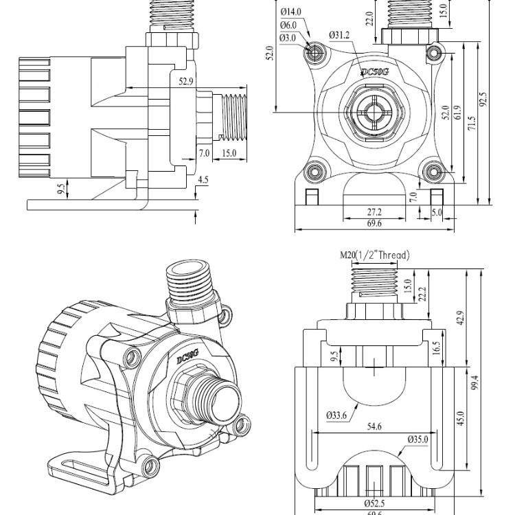 多机直销洗碗微型无品牌/泵少价钱洗碗机水泵格