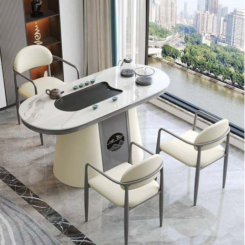 功夫户型小茶桌茶台岩板现整代简约茶桌轻奢小新款网红泡茶ZDM桌