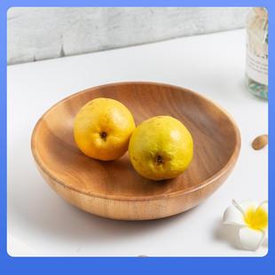 相思木碗原木碟子整实块粮木盘餐具沙拉果碗木器水F75HSSS5果碟干