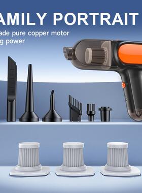 无线载吸尘器小型手用车家两大吸65713力便捷吸吹车抽一持体