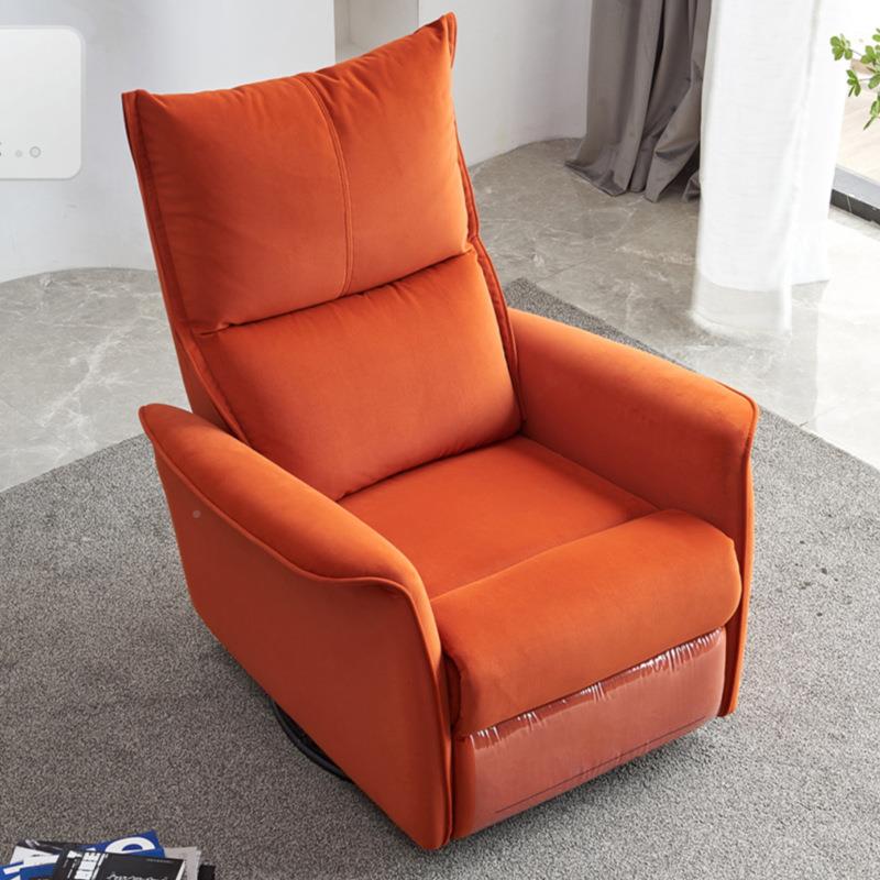 202新款科技布面5料人躺椅单午懒休家庭绒旋转沙发电动SC08-2#多