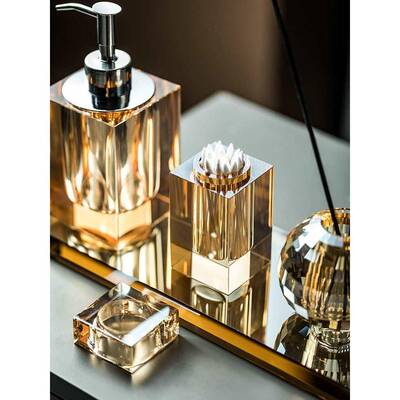 签筒收五轻纳奢用品板房样房样套装卫板生间403洗漱套件板水晶酒