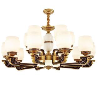 新中式 大厅 吊简现楼代灯客厅灯饰904中国风锌合金餐约厅别墅复式