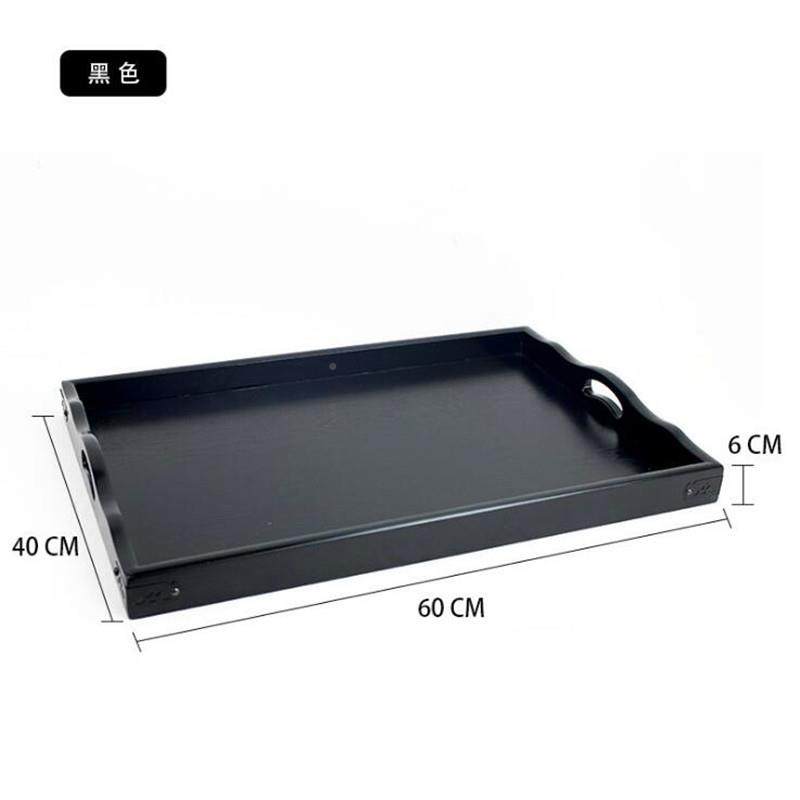 式复古超大号60*40烤全羊实木质托盘长餐方GNB形店厅上中菜酒木头