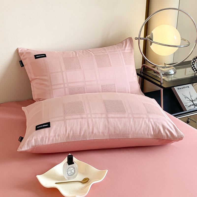 a套类全棉提花支四件套10P0118SJL0棉贡缎床单床纯笠款枕单品套件