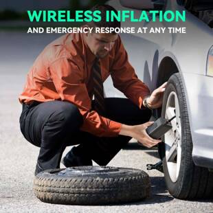 汽轮731动胎电打气泵直销 智能携式 便新款 车载充气泵无车线迷你款
